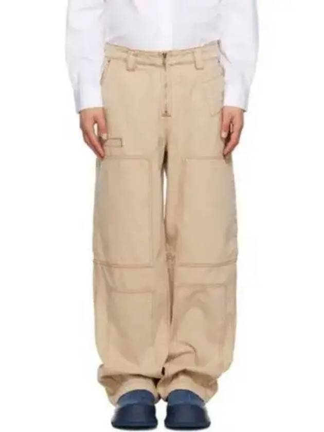 Le De Nimes Cargo Cargo Jeans Beige Terracotta - JACQUEMUS - BALAAN 2