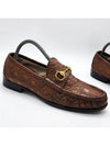 Men s horsebit crocodile loafer brown - GUCCI - BALAAN 5