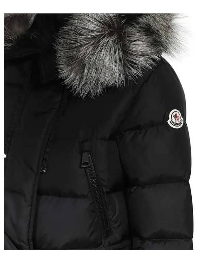 Women's Aphroti Silver Fox Fur Down Long Padding Black - MONCLER - BALAAN 9