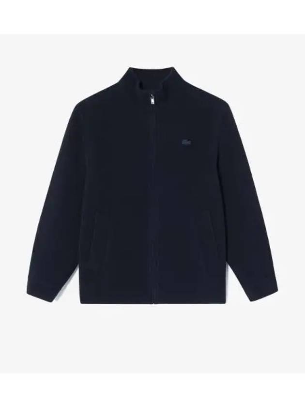 Men's High Neck Wool Jacket Dark Navy - LACOSTE - BALAAN 2