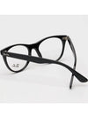 Glasses Frame RB2185V 2000 Round Horned Frame Men Women Fashion - RAY-BAN - BALAAN 4