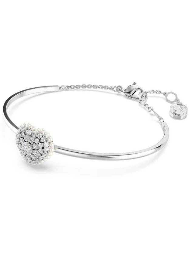 Idyllia Heart Bangle Bracelet Silver - SWAROVSKI - BALAAN 2