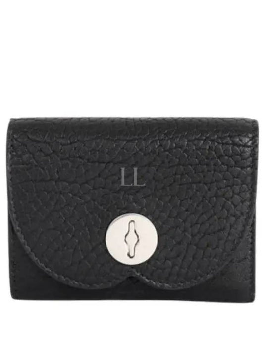 Leather Mini Half Wallet Black - BURBERRY - BALAAN 2