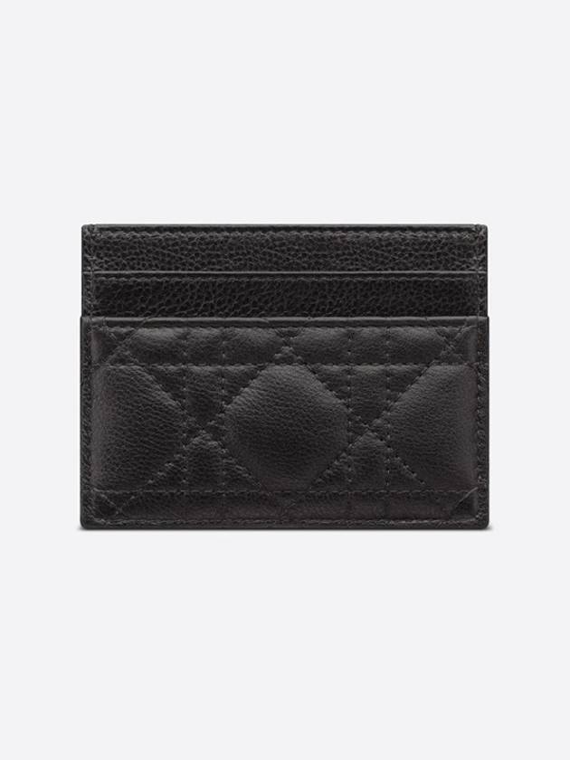 Caro 5-Slot Supple Cannage Calfskin Card Wallet Black - DIOR - BALAAN 3