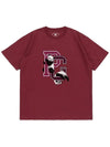 PLAYGROUND T SHIRTS BURGUNDY - POLYGRAM - BALAAN 4