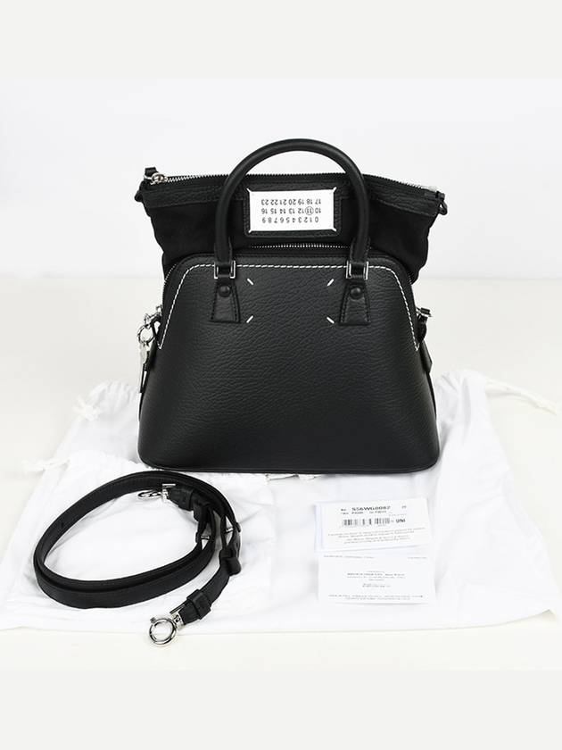 5AC Stitch Logo Patch Mini Tote Bag Black - MAISON MARGIELA - BALAAN 6