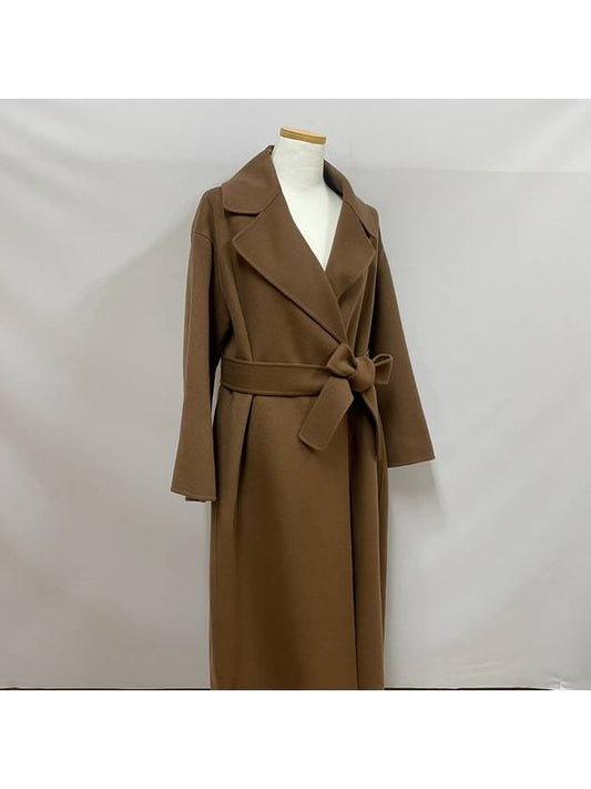 Women's Venice Wool Robe Single Coat Brown Bronze - S MAX MARA - BALAAN 2