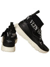 Logo Heroes Socks High Top Sneakers Black - VALENTINO - BALAAN 5