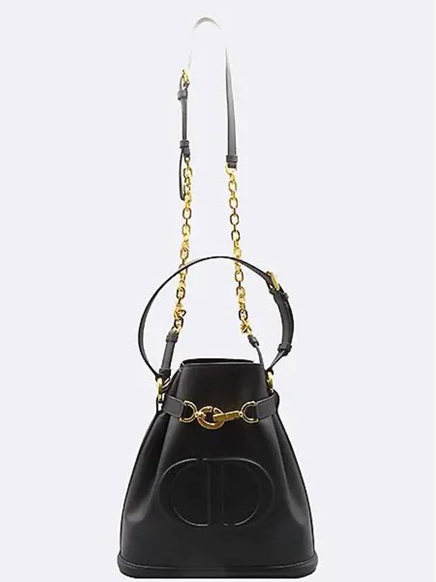 M2271UBHA M900 Black Leather C est Dior Medium Bag - DIOR - BALAAN 4