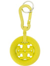 Puffed Up Logo Key Holder Yellow - TORY BURCH - BALAAN 4