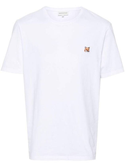 Fox Head Patch Classic Short Sleeve T-Shirt White - MAISON KITSUNE - BALAAN 2