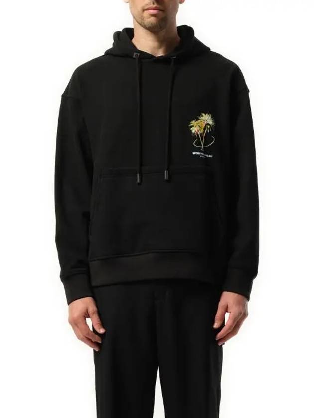 Palm Tree Hoodie Black - WOOYOUNGMI - BALAAN 4