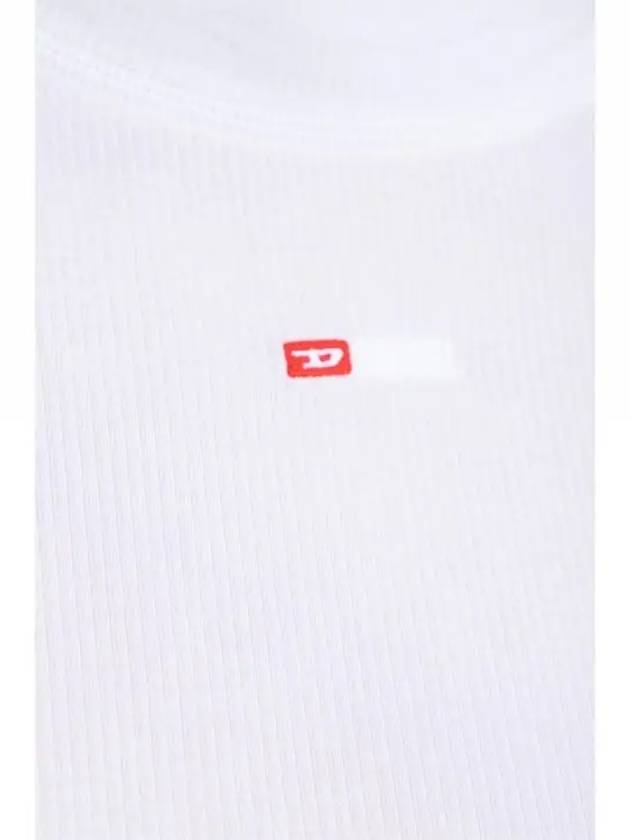 T Mokky Microdiv Logo Short Sleeve T-Shirt White - DIESEL - BALAAN 5