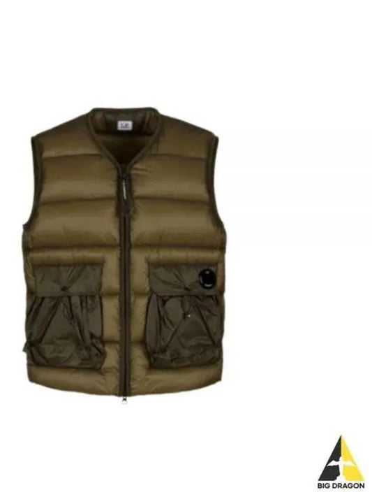 Lens Detail Zip-Up Quilted Vest Green - CP COMPANY - BALAAN 2