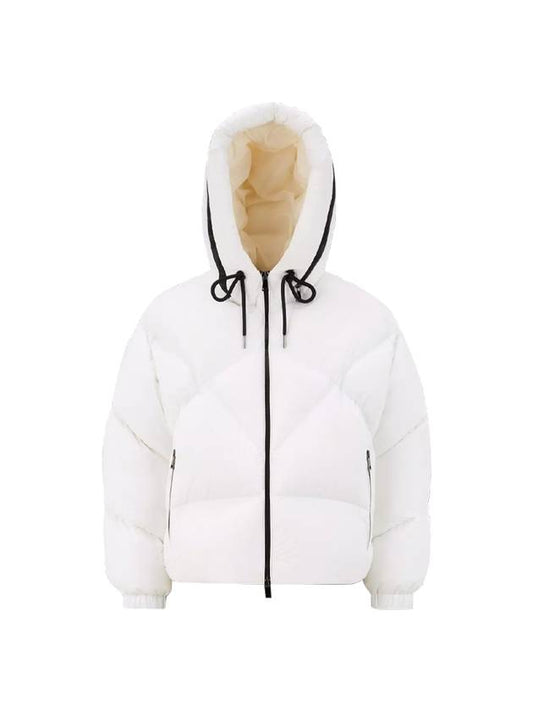 Estom Quilted Short Padding Off White - MONCLER - BALAAN 1