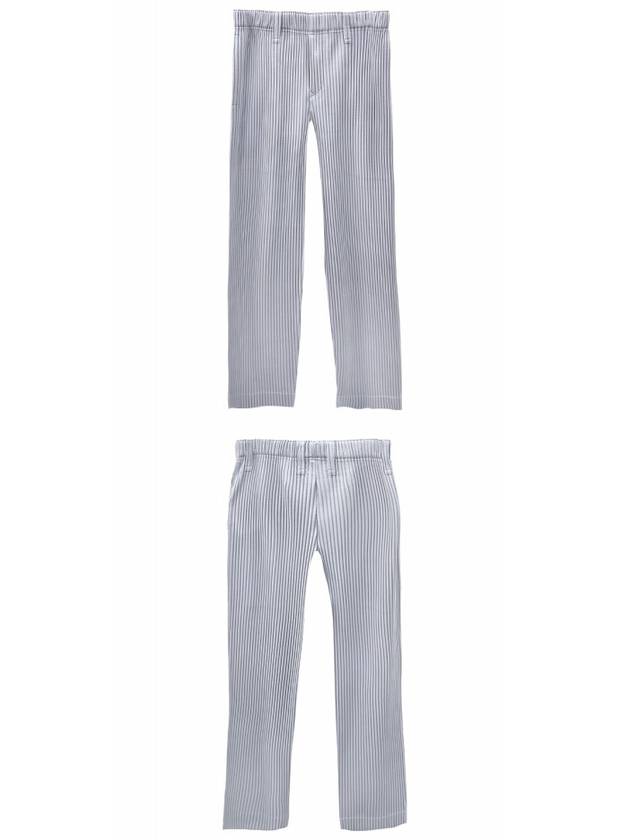 Pleated Straight Pants Grey - ISSEY MIYAKE - BALAAN 5