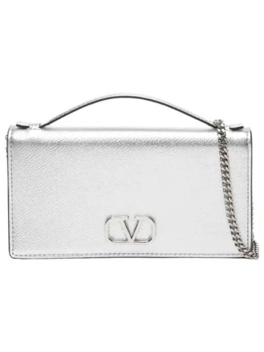 Logo Signature Chain Wallet Women s Long - VALENTINO - BALAAN 1