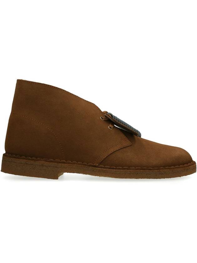 Men's Desert Leather Ankle Boots Suede Cola - CLARKS - BALAAN 3