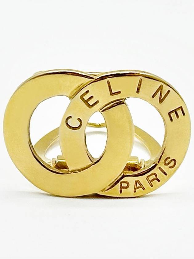 Gold macadam scarf ring 4VCEA20804 - CELINE - BALAAN 1