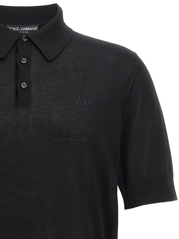 Dolce & Gabbana Knitted Polo Shirt - DOLCE&GABBANA - BALAAN 3