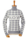 HOUNDTOOTH CASHMERE KNIT PULLOVER - AOW - BALAAN 2