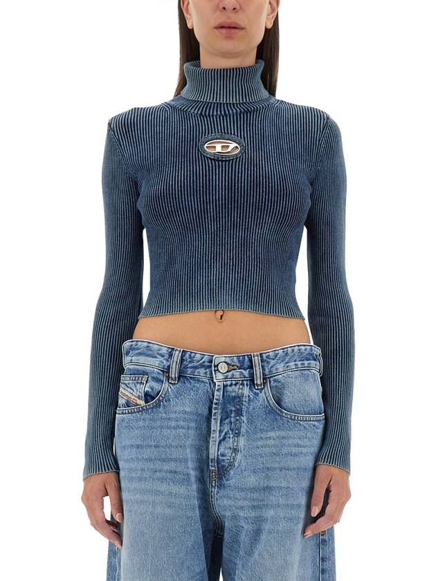 M-Anchor-A Knit Top Blue - DIESEL - BALAAN 2