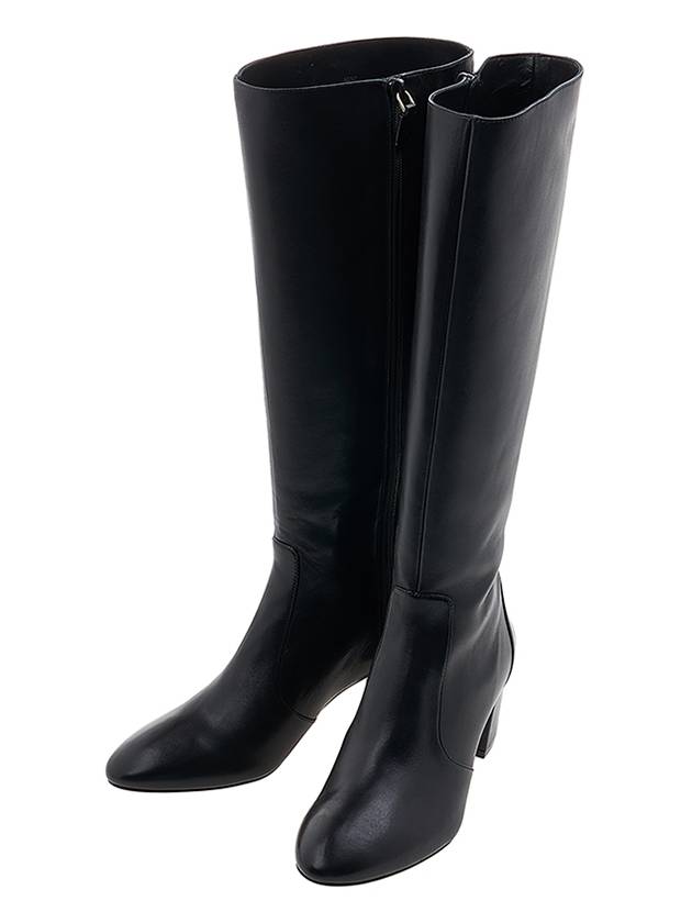 Yuliana 60 leather high boots YULIANA 60 KNEE HIGH ZIP BOOT BLACK - STUART WEITZMAN - BALAAN 1