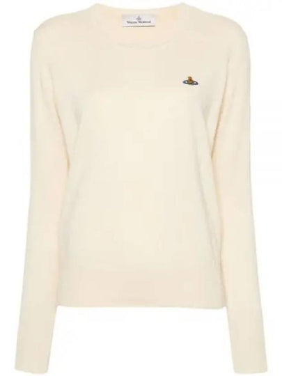 ORB Logo Knit Top White - VIVIENNE WESTWOOD - BALAAN 2