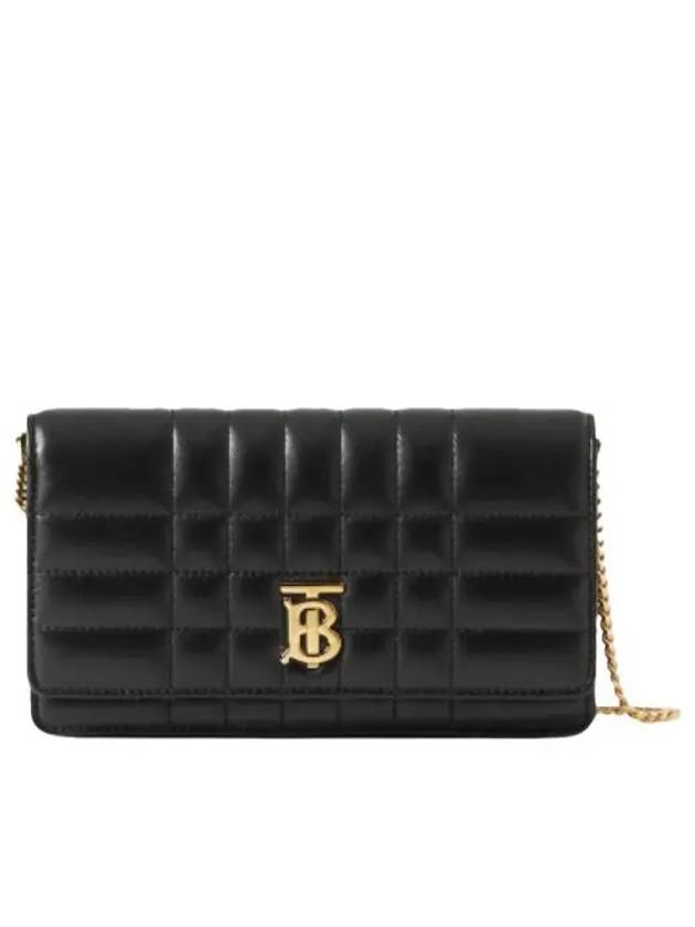 Lola Gold Logo Quilted Mini Cross Bag Black - BURBERRY - BALAAN 2