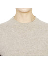 Embroidered Logo Crew Neck Wool Knit Top Beige - SPORTY & RICH - BALAAN 7