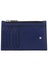 Meistert?ck 8CC Zipper Pocket Card Wallet Blue - MONTBLANC - BALAAN 1