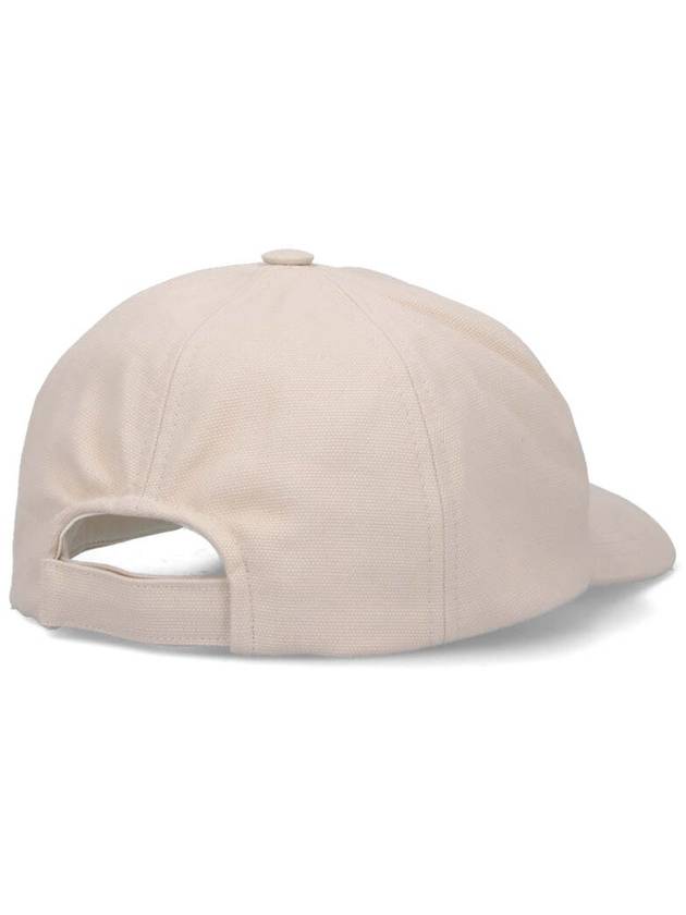 Tyron Logo Cotton Ball Cap Ecru - ISABEL MARANT - BALAAN 3