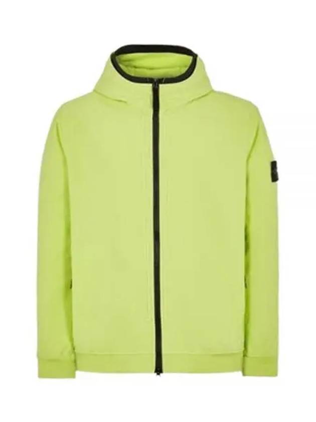 Wappen Patch Soft Shell Hooded Jacket Lemon - STONE ISLAND - BALAAN 2