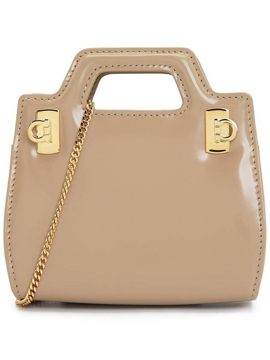 Wanda Micro Cross Bag Beige - SALVATORE FERRAGAMO - BALAAN 2