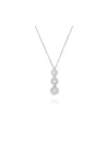 20074586 Margherita three circle 18K white gold necklace - DAMIANI - BALAAN 2