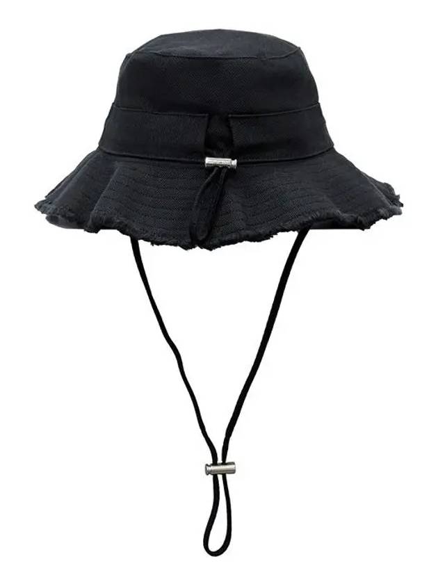 Le Bob Artichaut Bucket Hat Black - JACQUEMUS - BALAAN 5