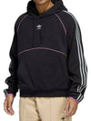 Fleece Hooded Sweatshirt HI3015 Black MENS M - ADIDAS - BALAAN 1