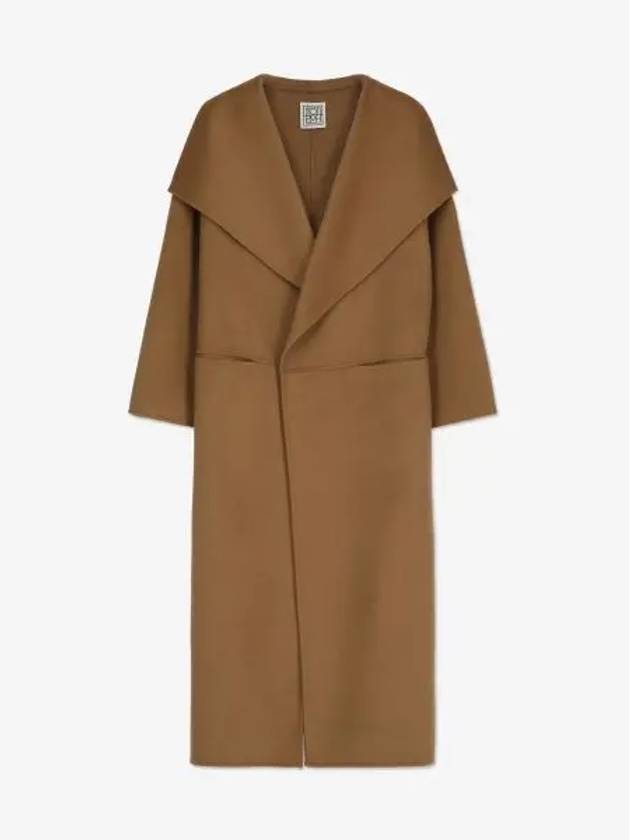 Signature Wool Cashmere Single Coat Camel - TOTEME - BALAAN 2