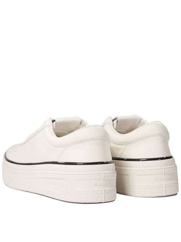 Jil Sander White Leather Sneakers - JIL SANDER - BALAAN 4