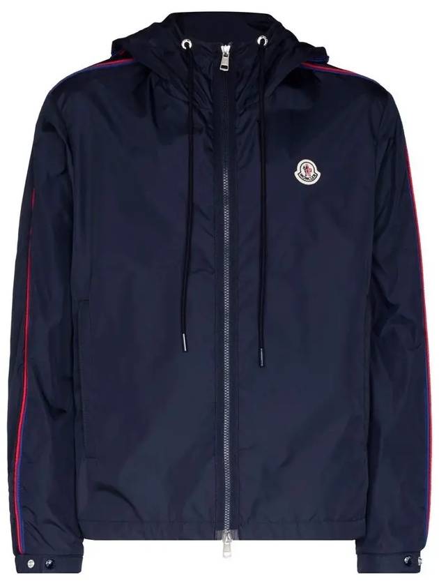 Men's Hattab Hooded Jacket Navy - MONCLER - BALAAN 3