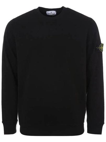 Garment Dyed Malfile Crewneck Sweatshirt Black - STONE ISLAND - BALAAN 2