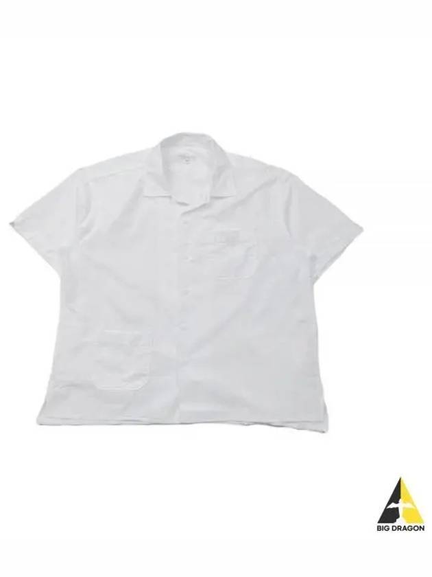 Camp Shirt D White Cotton Handkerchief 24S1A004 OR015 SV068 - ENGINEERED GARMENTS - BALAAN 1