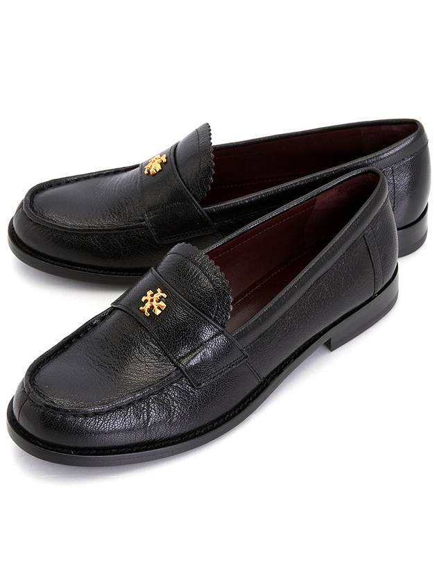 Logo Plaque Perry Loafers Black - TORY BURCH - BALAAN 2