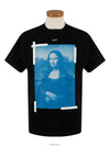 Mona Lisa Overfit Short Sleeve T-Shirt Black - OFF WHITE - BALAAN 5