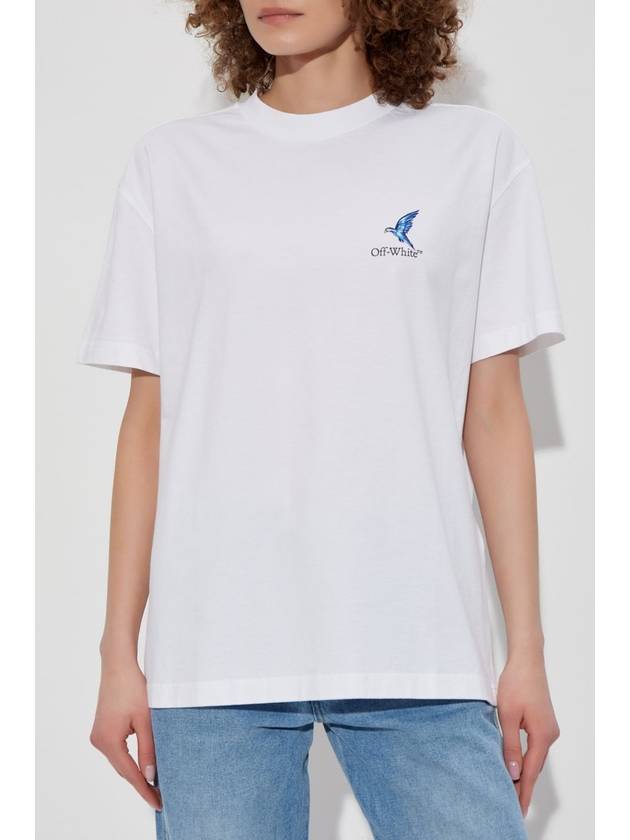 Off-White T-shirt With Print, Women's, White - OFF WHITE - BALAAN 3