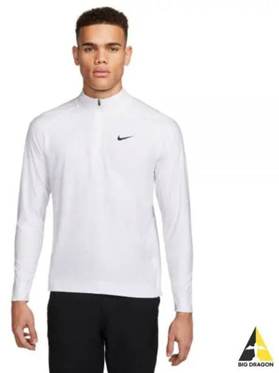 Golf Dri-Fit ADV Tour Half Zip Long Sleeve T-Shirt White - NIKE - BALAAN 2