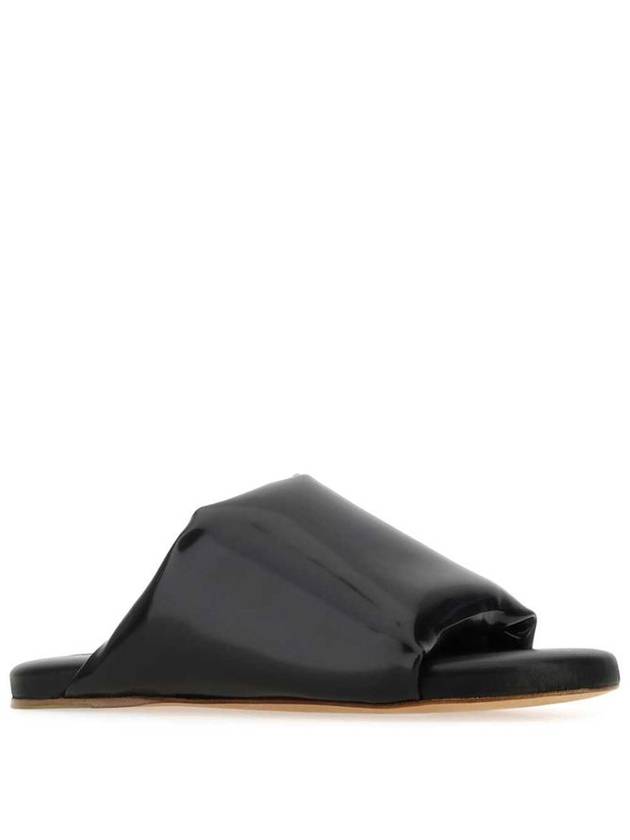 Cushion Slide Slippers Black - BOTTEGA VENETA - BALAAN 3