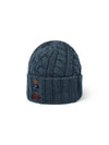 Polo Bear Cable Knit Beanie Blue - POLO RALPH LAUREN - BALAAN 2