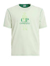 Logo Print Cotton Jersey Short Sleeve T-Shirt Light Green - CP COMPANY - BALAAN 1