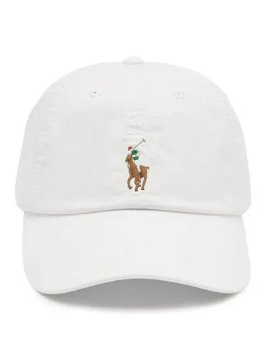 30 points paid Stretch cotton twill ball cap deck wash white - POLO RALPH LAUREN - BALAAN 1